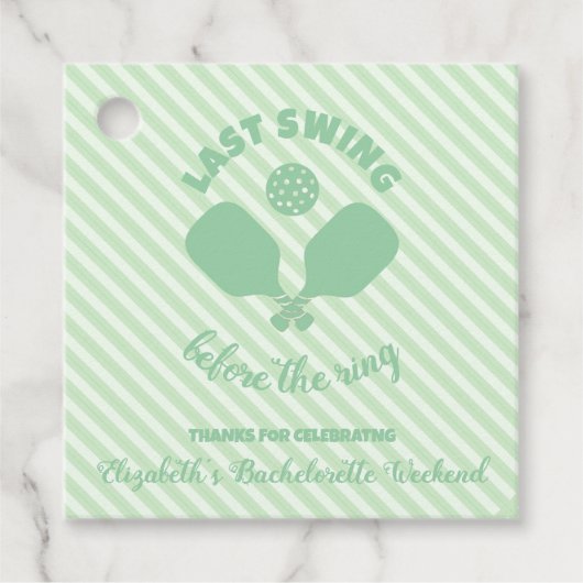 Pickleball Bachelorette Weekend フェイバータグ (正面)