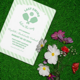 Pickleball Bachelorette Weekend 招待状