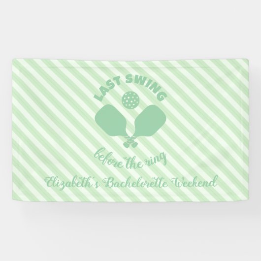 Pickleball Bachelorette Weekend 横断幕 (横)