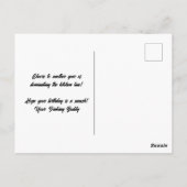 Pickleball Balloons Confetti Happy Birthday ポストカード (裏面)