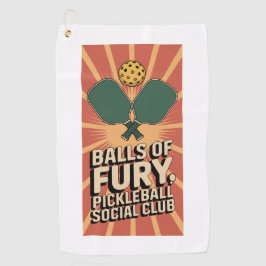 Pickleball Balls Of Fury Social Club ゴルフタオル