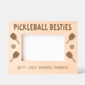 Pickleball Bestiesの友人のグループ名 レーザー彫刻フレーム (正面)
