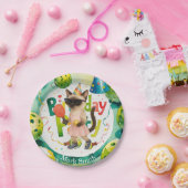 Pickleball Birthday Partyをテーマにした猫好き ペーパープレート (パーティー)