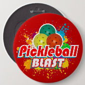 Pickleball Blast 1イメージオプション 缶バッジ (正面&裏面)