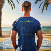 Pickleball Blueprint Paddle Design  Funny Retro Tシャツ