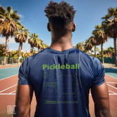 Pickleball Blueprint Paddle Design  Funny Retro Tシャツ
