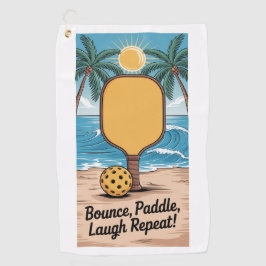 Pickleball Bounce Paddle Laugh Repeat Vacation ゴルフタオル