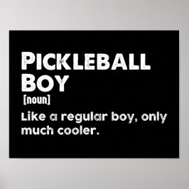 Pickleball Boy おもしろい Dictionary定義 ポスター