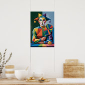 Pickleball Bright Team Jester Paddle Wall Poster ポスター (キッチン)