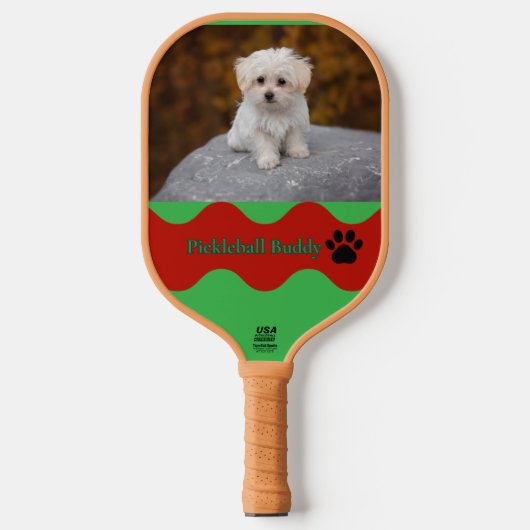 Pickleball Buddy Dog Paddle ピックルボールラケット (正面)