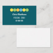 Pickleball Business Card with Row of Pickleballs 名刺 (正面/裏面)