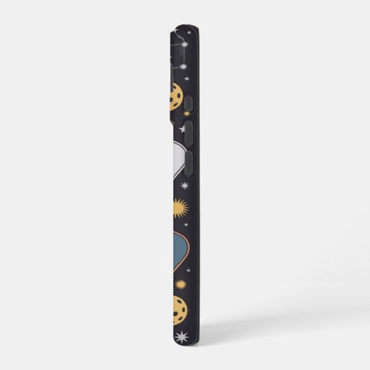 Pickleball Camping Vibes With Constellations iPhone 16ケース (左側面)