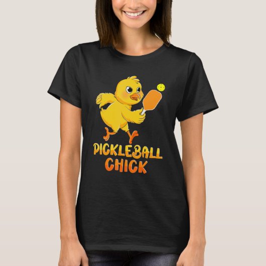 Pickleball Chick Pickle Ball  For Player Boys Tシャツ (正面)