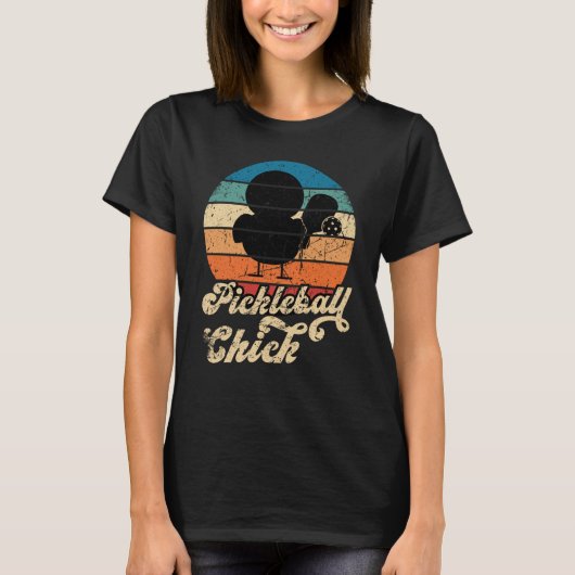 Pickleball Chick Retro Vintage  2 Tシャツ (正面)