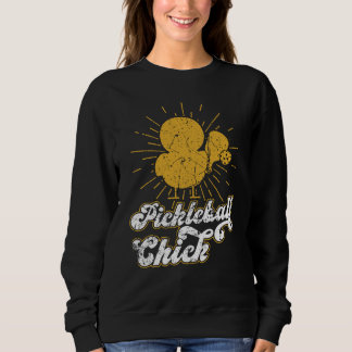 Pickleball Chick Retro Vintage  7 スウェットシャツ