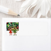 Pickleball Christmasをテーマにした猫好き ラベル (インサイチュ)