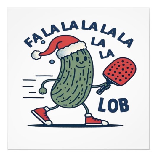 Pickleball Christmas フォトプリント (正面)