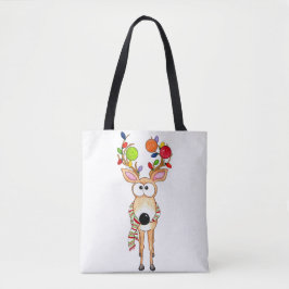 Pickleball Christmas Reindeer トートバッグ