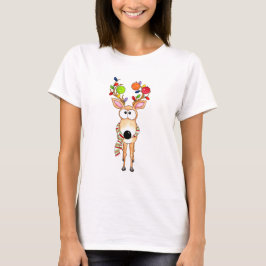 Pickleball Christmas Reindeer Tシャツ