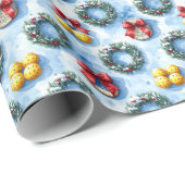 Pickleball Christmas themed ラッピングペーパー (ロールコーナー)