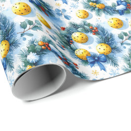 Pickleball Christmas themed ラッピングペーパー