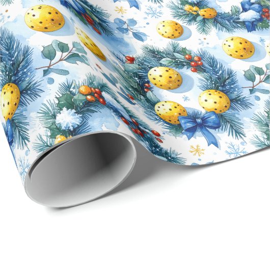 Pickleball Christmas themed ラッピングペーパー (ロールコーナー)