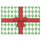 Pickleball Christmas Trees Tied Up with a Red Bow テーブルクロス (正面(横))