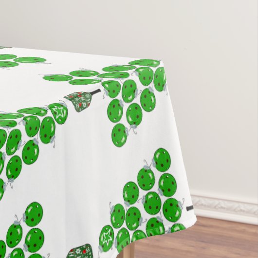 Pickleball Christmas Trees Tied Up with a Red Bow テーブルクロス (インサイチュ)