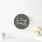 Pickleball Clock Let's Play Funny Gift for Player ラウンド壁時計 (ホーム)
