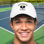 Pickleball Club チーム名 インド 国旗 カスタムデザイン キャップ
