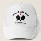 Pickleball Club Team 日本 日本国旗 オリジナルデザイン キャップ (正面)