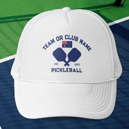Pickleball Club Team Australia Flag Custom キャップ