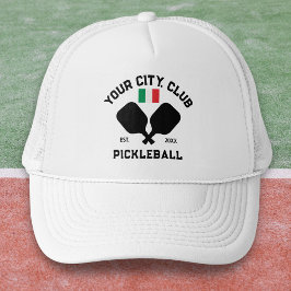 Pickleball Club Team Italian Flag Pickler Gift キャップ
