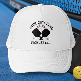 Pickleball Club Team Italian Flag Pickler Gift キャップ