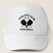 Pickleball Club Team Italian Flag Pickler Gift キャップ (正面)