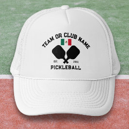 Pickleball Club Team Mexico Mexican Flag Custom キャップ