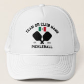 Pickleball Club Team Mexico Mexican Flag Custom キャップ (正面)