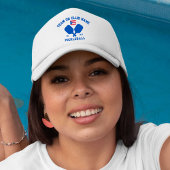 Pickleball Club Team Name Puerto Rico Flag Custom キャップ