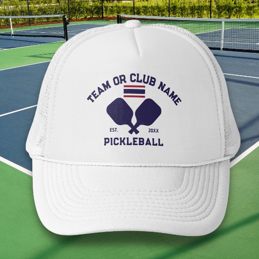 Pickleball Club Team Name Thailand Thai Flag キャップ