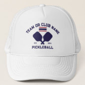 Pickleball Club Team Name Thailand Thai Flag キャップ (正面)