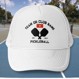 Pickleball Club Team Name Vietnamese Vietnam Flag キャップ
