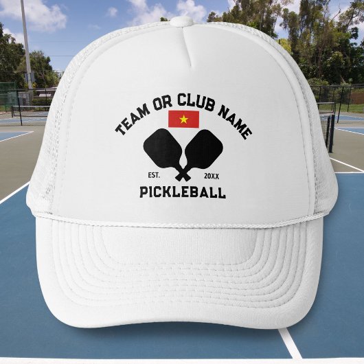 Pickleball Club Team Name Vietnamese Vietnam Flag キャップ