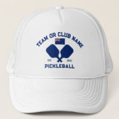 Pickleball Club Team New Zealand NZ Flag Custom キャップ (正面)