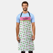 Pickleball Cocktail Dinks & Drinks Personalized エプロン (着用した状態)