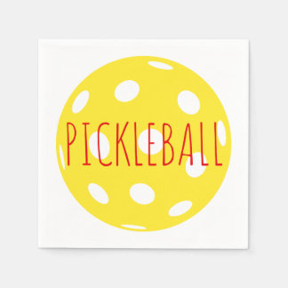 Pickleball Cocktail Napkins スタンダードカクテルナプキン