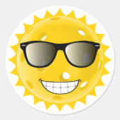 Pickleball Cool ラウンドシール (正面)