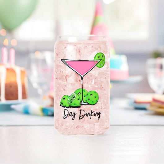 Pickleball Cosmo Cocktail Day Dinking ガラス缶 (インサイチュ (バースデー))