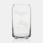 Pickleball Cosmo Dinks & Drinks Personalized ガラス缶 (裏面)