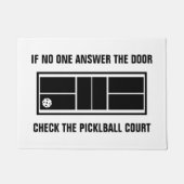 Pickleball Court ドアマット (正面)