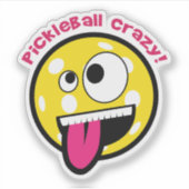 Pickleball Crazy シール (正面)